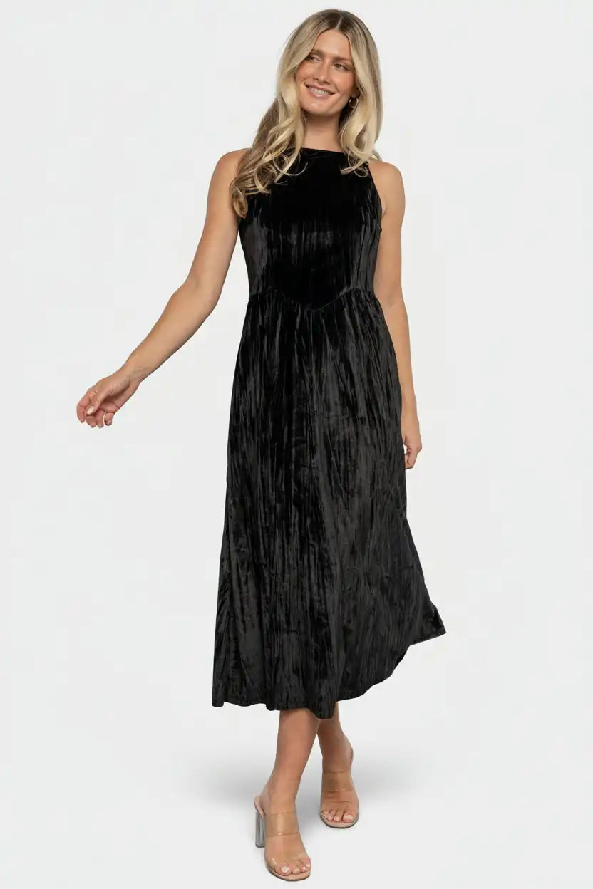 Octavia Velvet Midi Dress
