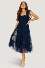 Emma Smocked Tulle Dress