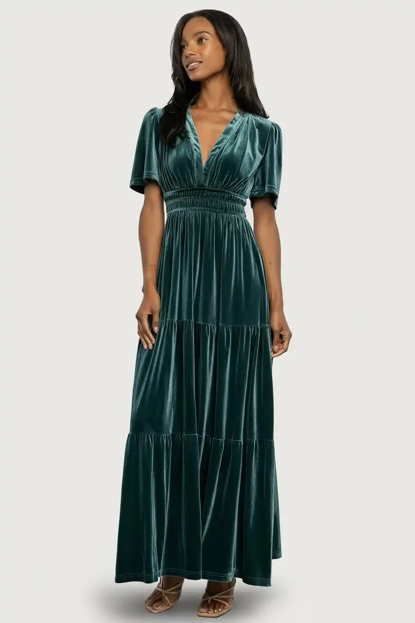 Artemis Velvet Maxi Dress