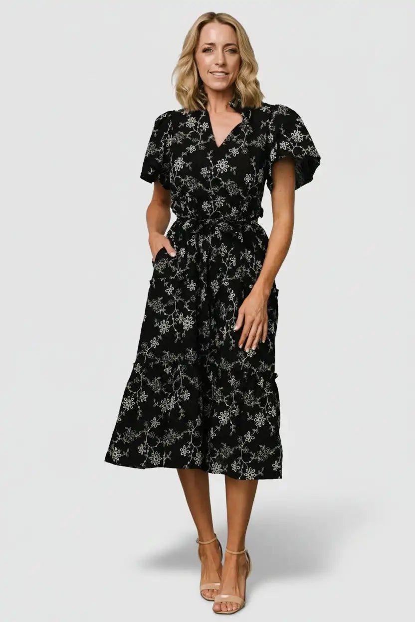 Odeya Tiered Midi Dress