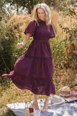 Loveland Geo Lace Maxi Dress
