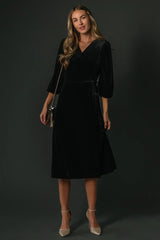 Beckinsale Velvet Wrap Dress
