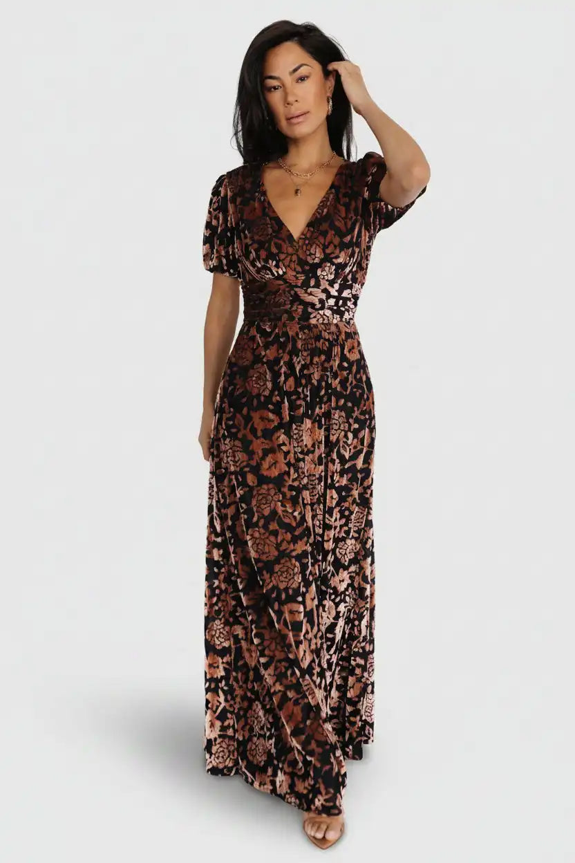 Leslie Velvet Maxi Dress