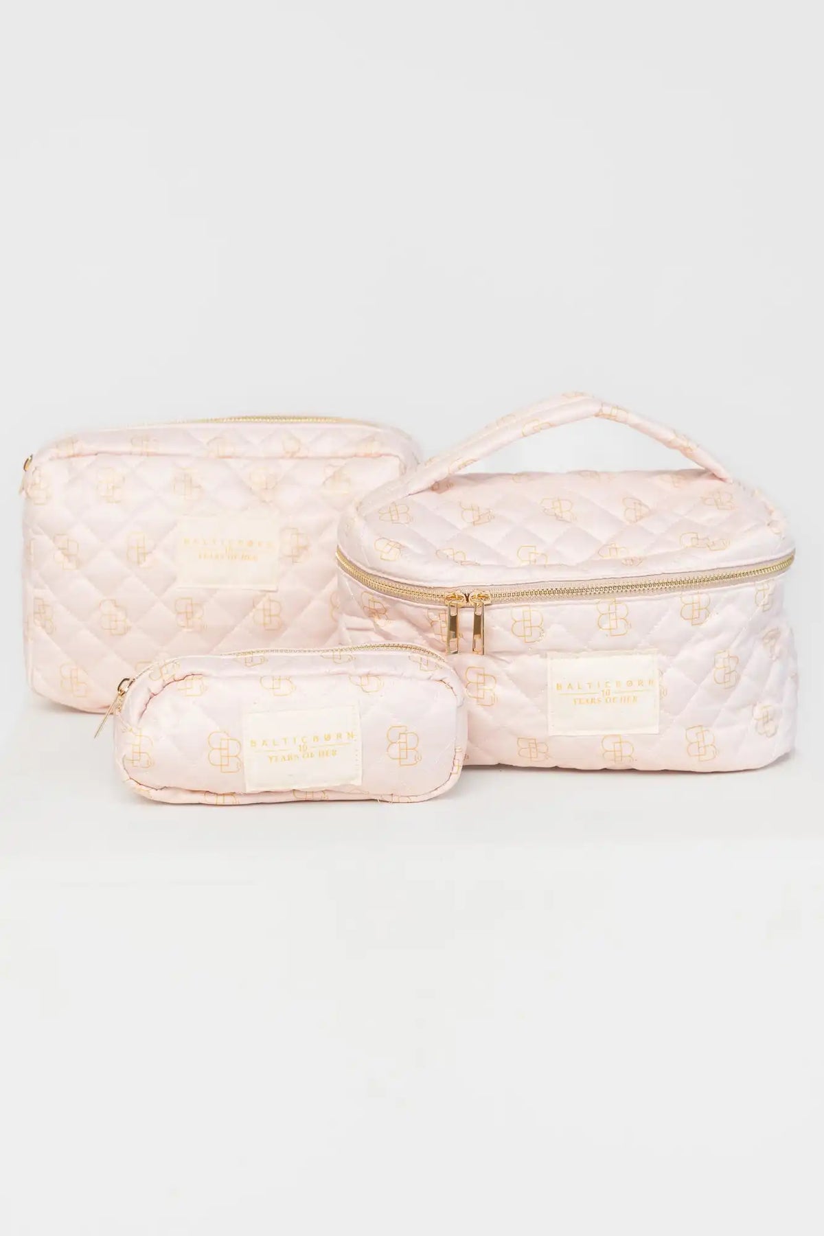 Kelani Quilted Cosmetic Bag Set