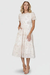 Mirabel Eyelet Midi Dress