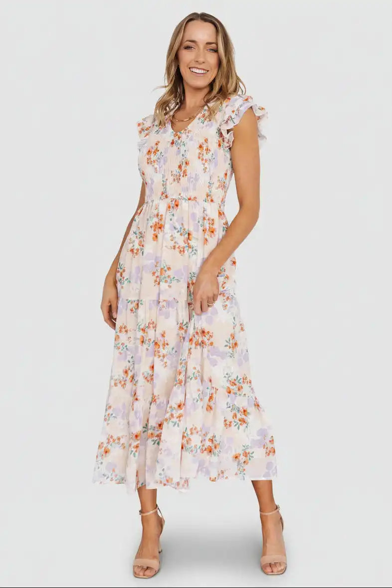 Arla Smocked Maxi Dress