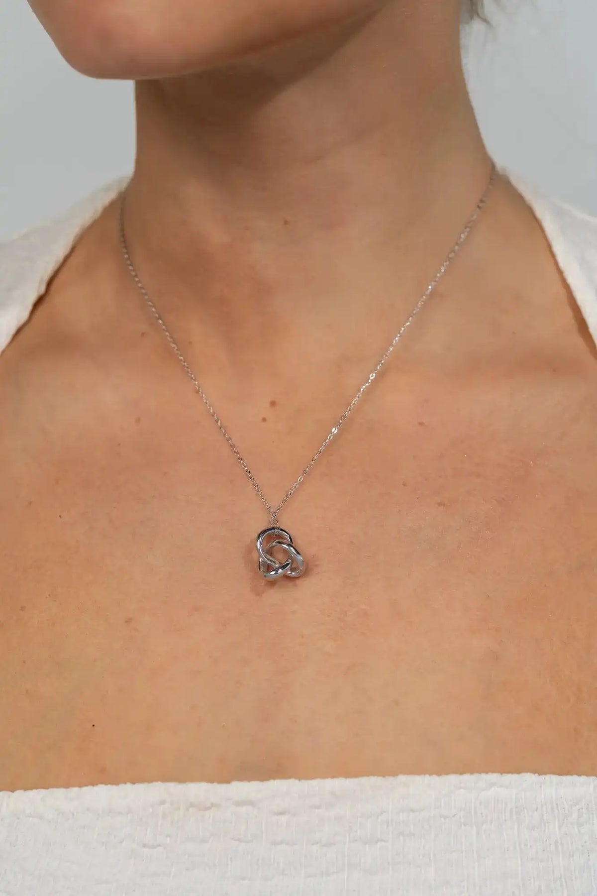 Infinity Knot Pendant Necklace