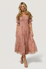 Fabian Jacquard Midi Dress