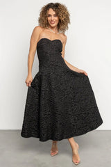 Selene Strapless Midi Dress