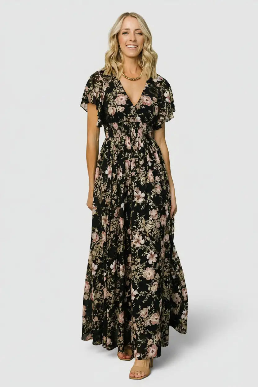 Lynlee Metallic Maxi Dress