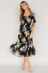 Fabian Jacquard Midi Dress