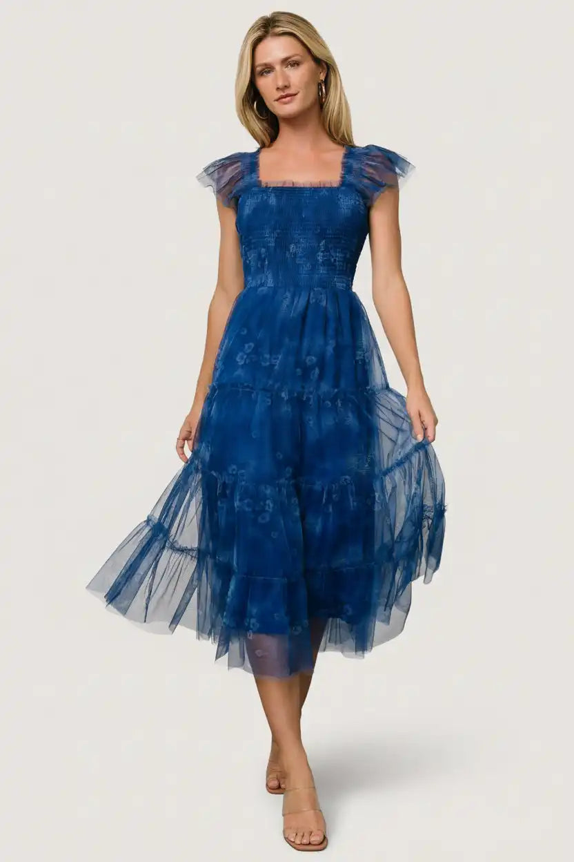Clementine Tulle Midi Dress