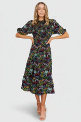 Lena Tiered Midi Dress