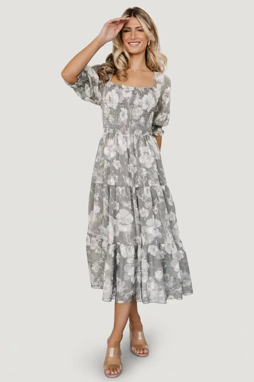 Fabian Jacquard Midi Dress