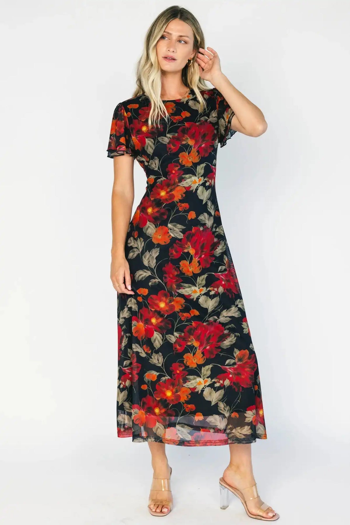 Briony Mesh Maxi Dress