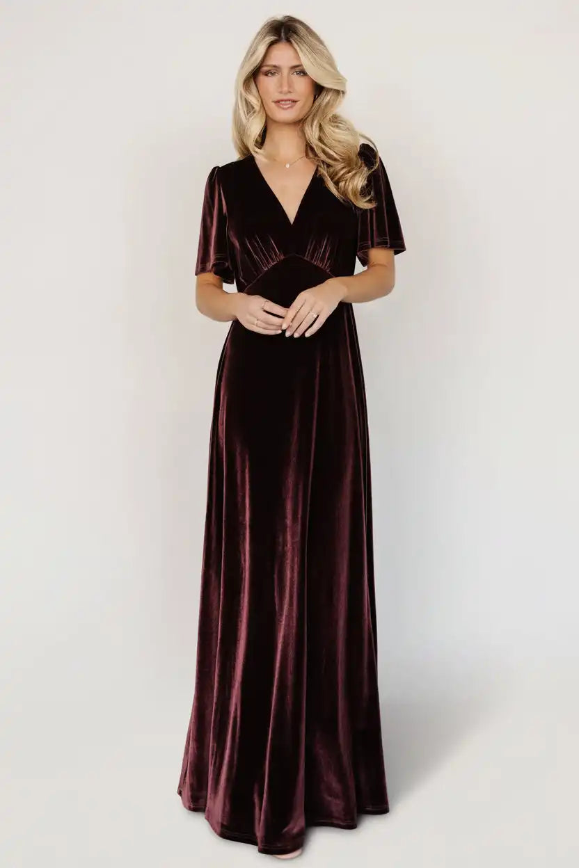Vivian Velvet Maxi Dress