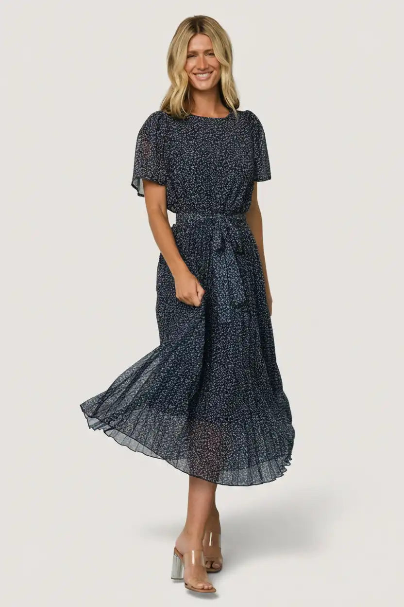Prim Pleated Dress