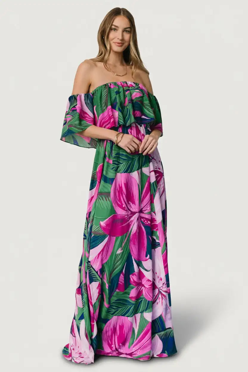 Azalea Off Shoulder Maxi Dress