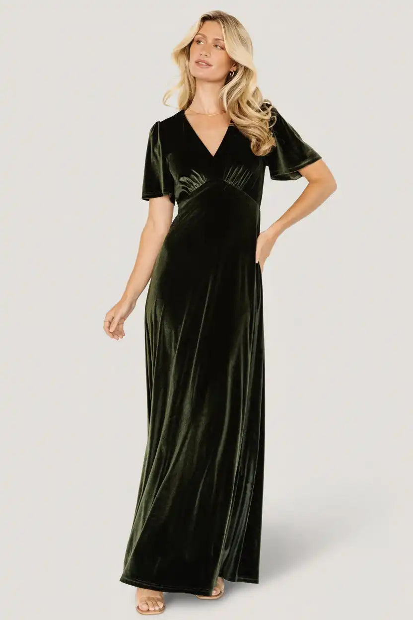 Vivian Velvet Maxi Dress