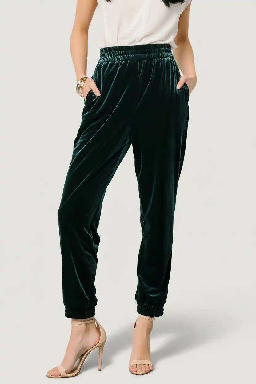 Archie Velvet Jogger Pants