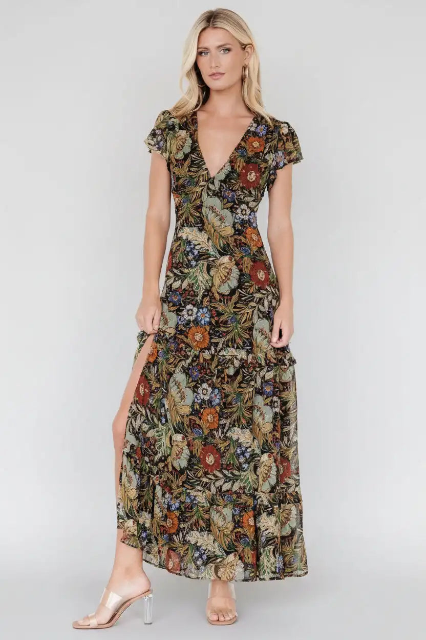 Riverwood Deep V Maxi Dress