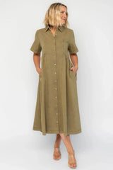 Lenore Button Up Dress