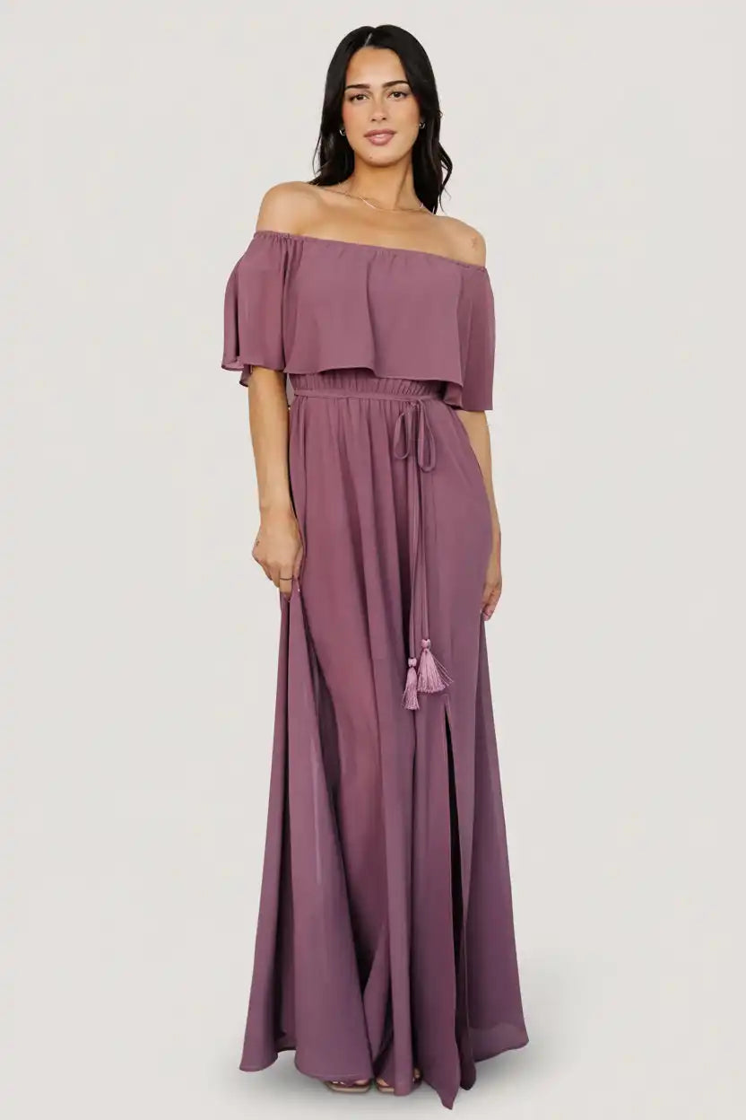 Victoria Off Shoulder Maxi Dress