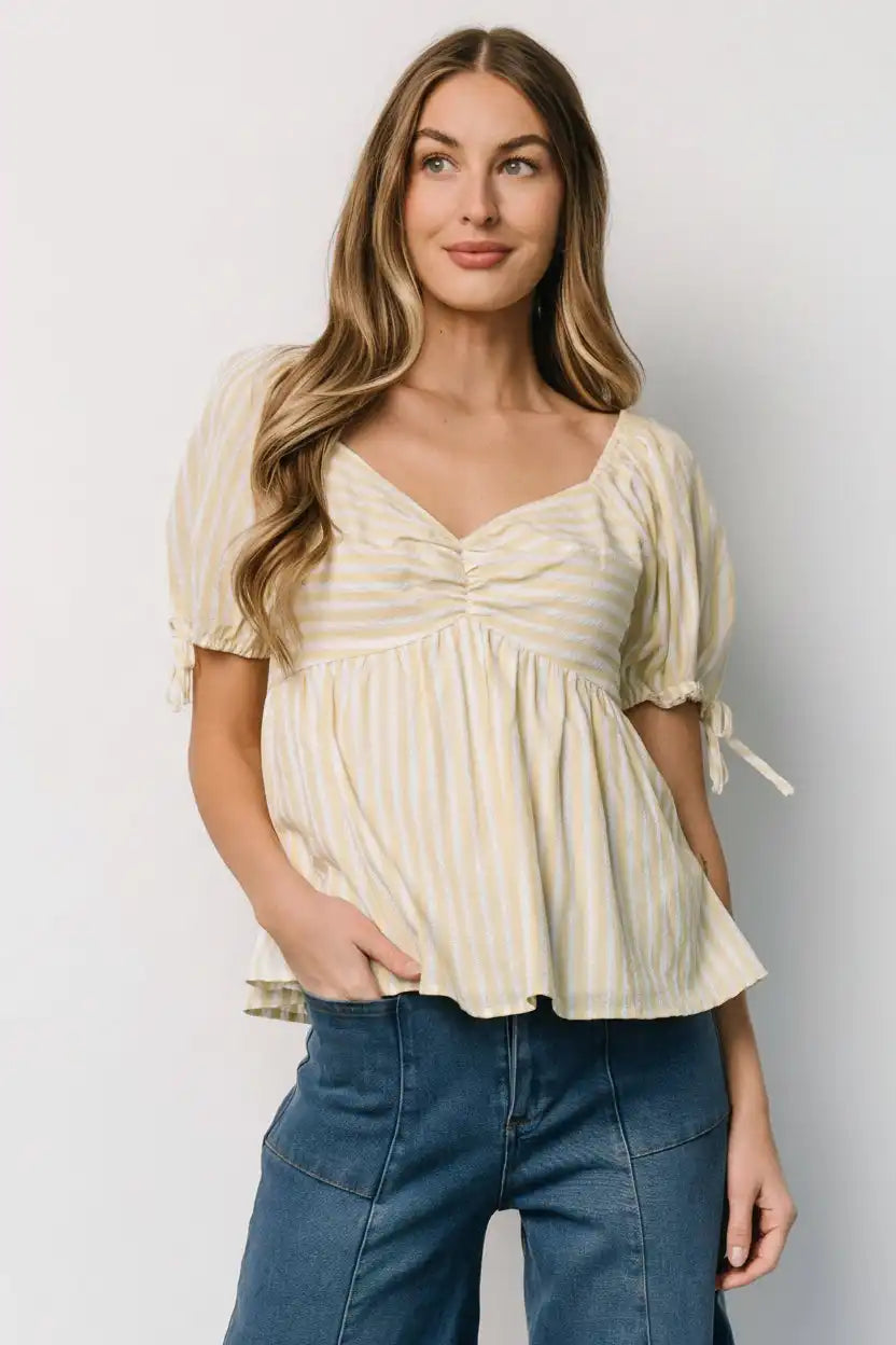Betsy Peplum Top