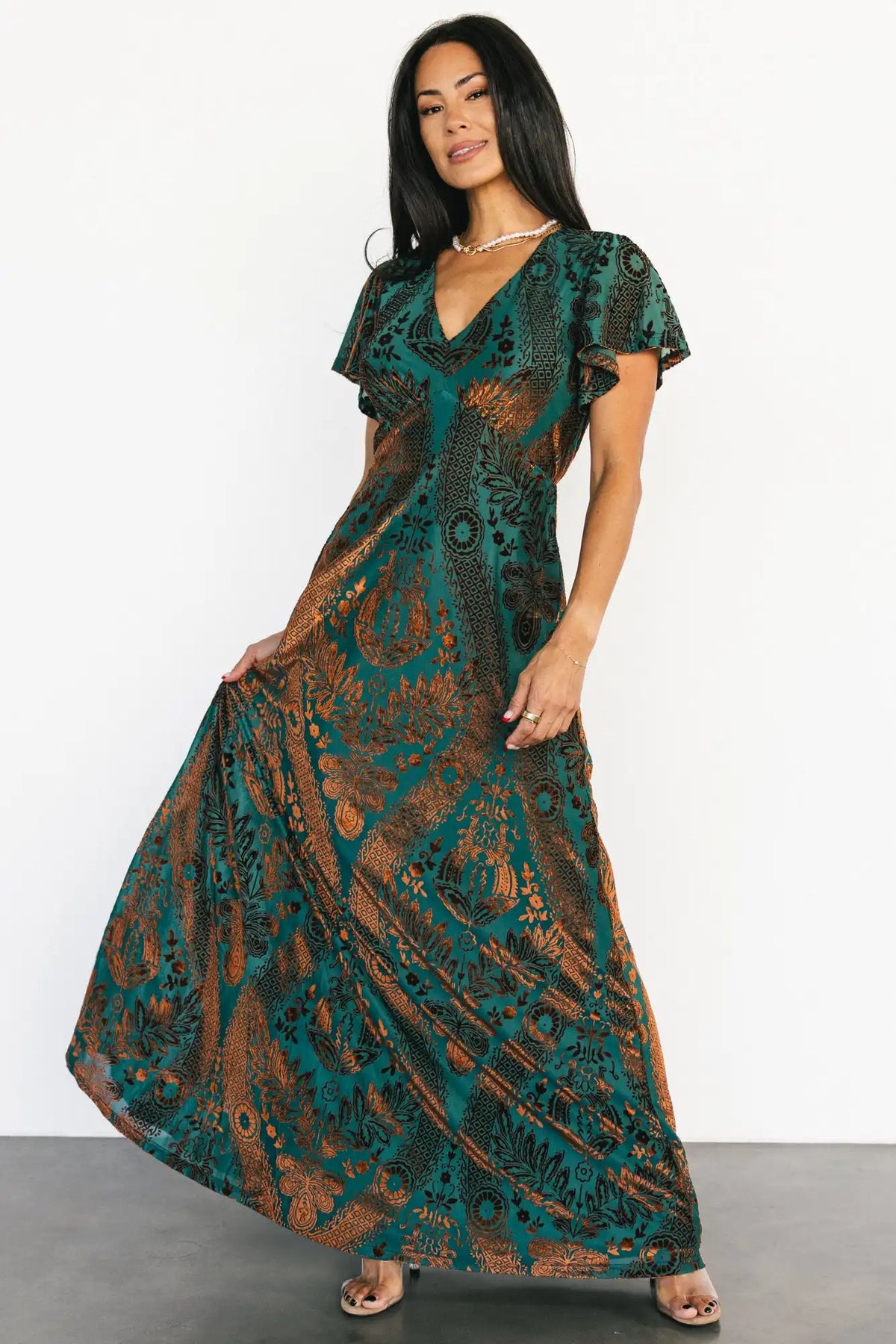 Kimberly Velvet Maxi Dress