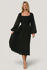 Dalton Pleated Midi Dress