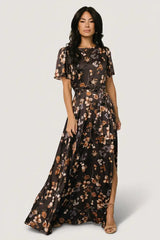 Agnes Satin Maxi Dress