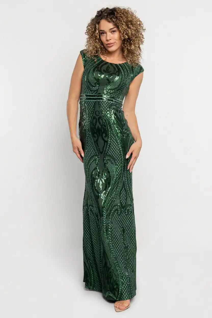 Alessia Sequin Gown