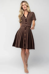 Tate Striped Short Dress