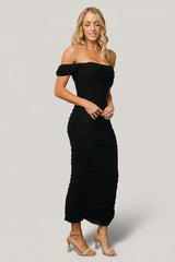 Alessandra Mesh Midi Dress