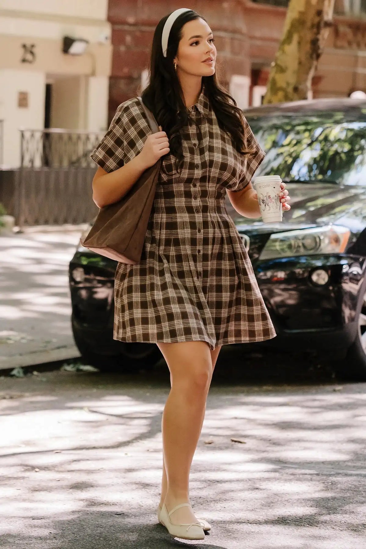 Melrose Plaid Short Dress