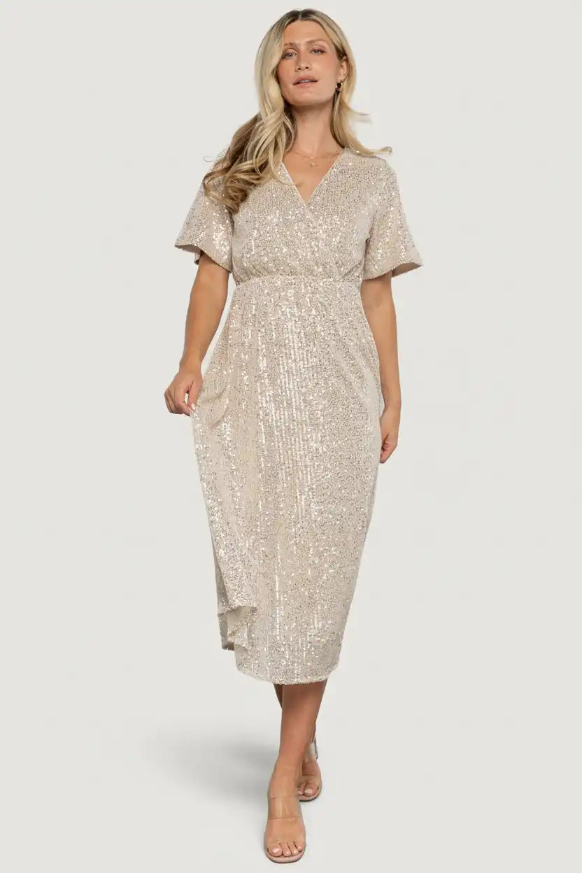 Mayfair Sequin Midi Dress